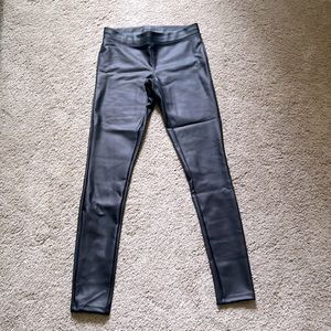 Express Faux leather mid-rise leggings